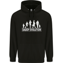 Daddy Evolution Fathers Day Mens 80% Cotton Hoodie Black