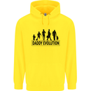 Daddy Evolution Fathers Day Mens 80% Cotton Hoodie Yellow