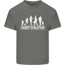 Daddy Evolution Fathers Day Mens Cotton T-Shirt Tee Top Charcoal