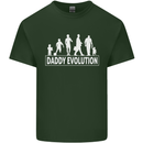 Daddy Evolution Fathers Day Mens Cotton T-Shirt Tee Top Forest Green