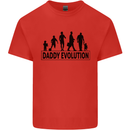 Daddy Evolution Fathers Day Mens Cotton T-Shirt Tee Top Red