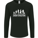 Daddy Evolution Fathers Day Mens Long Sleeve T-Shirt Black