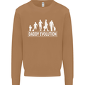 Daddy Evolution Fathers Day Mens Sweatshirt Jumper Caramel Latte