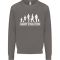 Daddy Evolution Fathers Day Mens Sweatshirt Jumper Charcoal