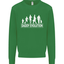 Daddy Evolution Fathers Day Mens Sweatshirt Jumper Irish Green