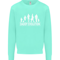Daddy Evolution Fathers Day Mens Sweatshirt Jumper Peppermint