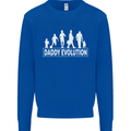 Daddy Evolution Fathers Day Mens Sweatshirt Jumper Royal Blue