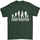 Daddy Evolution Fathers Day Mens T-Shirt Cotton Gildan Forest Green