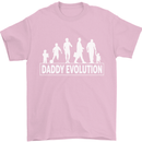 Daddy Evolution Fathers Day Mens T-Shirt Cotton Gildan Light Pink