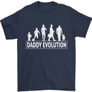Daddy Evolution Fathers Day Mens T-Shirt Cotton Gildan Navy Blue