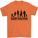 Daddy Evolution Fathers Day Mens T-Shirt Cotton Gildan Orange