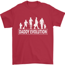 Daddy Evolution Fathers Day Mens T-Shirt Cotton Gildan Red