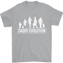 Daddy Evolution Fathers Day Mens T-Shirt Cotton Gildan Sports Grey