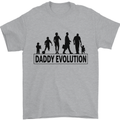 Daddy Evolution Fathers Day Mens T-Shirt Cotton Gildan Sports Grey