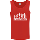 Daddy Evolution Fathers Day Mens Vest Tank Top Red