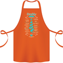 Daddy Fathers Day Tie Funny Dad Cotton Apron 100% Organic Orange