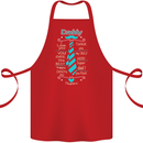 Daddy Fathers Day Tie Funny Dad Cotton Apron 100% Organic Red