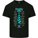 Daddy Fathers Day Tie Funny Dad Mens Cotton T-Shirt Tee Top Black