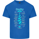 Daddy Fathers Day Tie Funny Dad Mens Cotton T-Shirt Tee Top Royal Blue