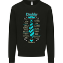 Daddy Fathers Day Tie Funny Dad Mens Sweatshirt Jumper Black