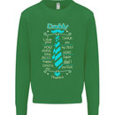 Daddy Fathers Day Tie Funny Dad Mens Sweatshirt Jumper Irish Green