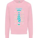 Daddy Fathers Day Tie Funny Dad Mens Sweatshirt Jumper Light Pink