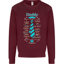 Daddy Fathers Day Tie Funny Dad Mens Sweatshirt Jumper Maroon