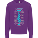 Daddy Fathers Day Tie Funny Dad Mens Sweatshirt Jumper Purple