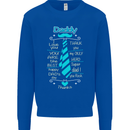 Daddy Fathers Day Tie Funny Dad Mens Sweatshirt Jumper Royal Blue