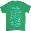 Daddy Fathers Day Tie Funny Dad Mens T-Shirt Cotton Gildan Irish Green