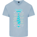Daddy Fathers Day Tie Funny Dad Mens V-Neck Cotton T-Shirt xx