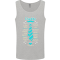 Daddy Fathers Day Tie Funny Dad Mens Vest Tank Top Sports Grey