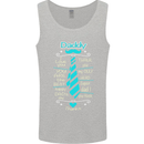 Daddy Fathers Day Tie Funny Dad Mens Vest Tank Top Sports Grey