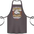 Daddy Is My Favourite Funny Fathers Day Cotton Apron 100% Organic Dark Grey