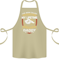 Daddy Is My Favourite Funny Fathers Day Cotton Apron 100% Organic Khaki