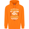 Daddy Is My Favourite Funny Fathers Day Mens 80% Cotton Hoodie Orange