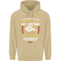 Daddy Is My Favourite Funny Fathers Day Mens 80% Cotton Hoodie Sand