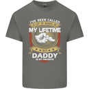 Daddy Is My Favourite Funny Fathers Day Mens Cotton T-Shirt Tee Top Charcoal