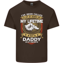 Daddy Is My Favourite Funny Fathers Day Mens Cotton T-Shirt Tee Top Dark Chocolate