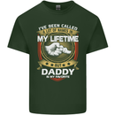 Daddy Is My Favourite Funny Fathers Day Mens Cotton T-Shirt Tee Top Forest Green