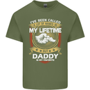 Daddy Is My Favourite Funny Fathers Day Mens Cotton T-Shirt Tee Top Military Green