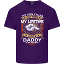 Daddy Is My Favourite Funny Fathers Day Mens Cotton T-Shirt Tee Top Purple