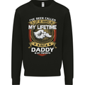 Daddy Is My Favourite Funny Fathers Day Mens Sweatshirt Jumper Black