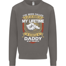Daddy Is My Favourite Funny Fathers Day Mens Sweatshirt Jumper Charcoal