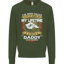 Daddy Is My Favourite Funny Fathers Day Mens Sweatshirt Jumper Forest Green