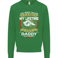 Daddy Is My Favourite Funny Fathers Day Mens Sweatshirt Jumper Irish Green