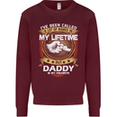 Daddy Is My Favourite Funny Fathers Day Mens Sweatshirt Jumper Maroon