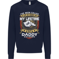 Daddy Is My Favourite Funny Fathers Day Mens Sweatshirt Jumper Navy Blue