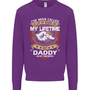 Daddy Is My Favourite Funny Fathers Day Mens Sweatshirt Jumper Purple