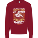 Daddy Is My Favourite Funny Fathers Day Mens Sweatshirt Jumper Red